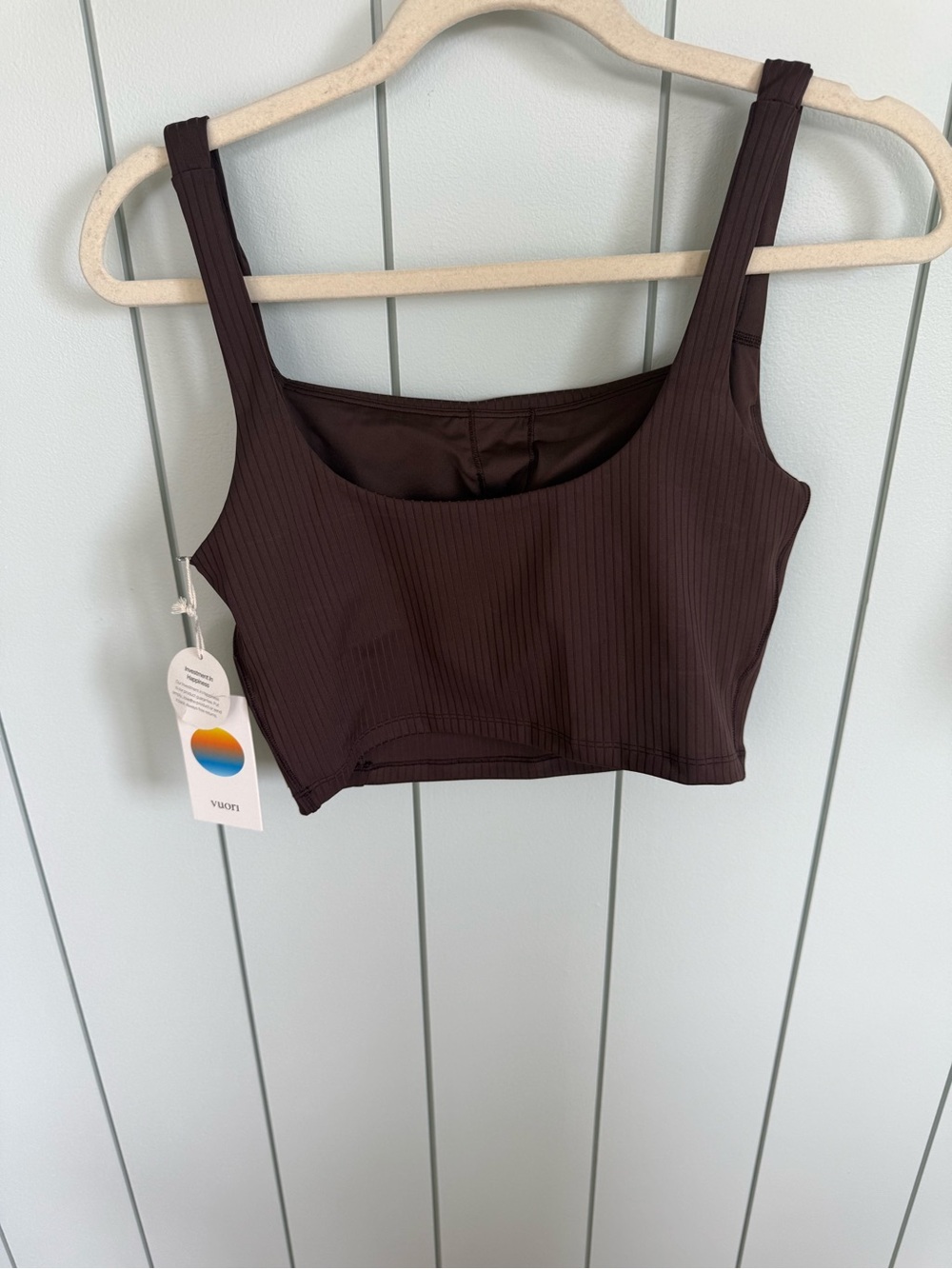 New Vuori Inversion Rib Support Tank Size Medium Java Color - Picture 8 of 8